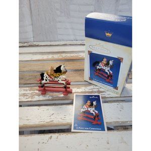 Hallmark pony for Christmas 2005 a scaffold ornament holiday tree